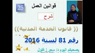 25/#شرح_قوانين_عمل/الوظائف والعلاقة الوظيفية /القانون 81 لسنة 2016/النقل/التعيين /  المبحث الثانى