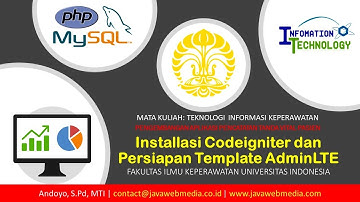 Sesi 1 Installasi Codeigniter dan Persiapan Template AdminLTE