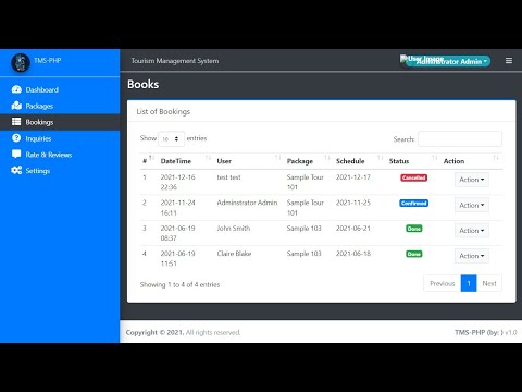 Online Tourism Management System In PHP MySQL With Source Code