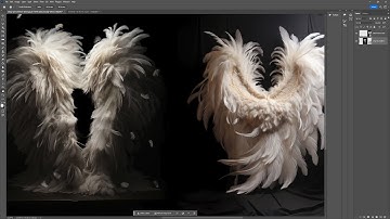 Angel Wings in Photoshop Tutorials: Black Satin Wings and Moody Wings (by LSP Actions) Video Tut