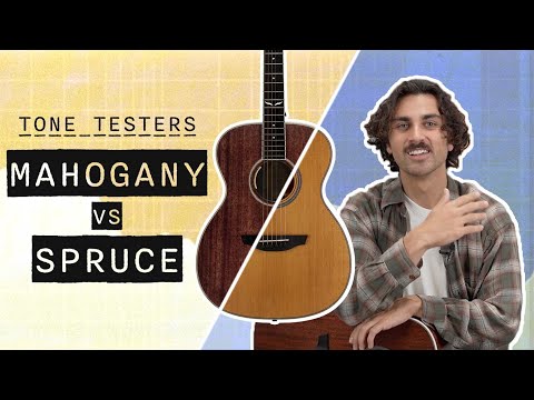 MAHOGANY vs. SPRUCE | Which Guitar Tonewood is BEST? | Tone Testers