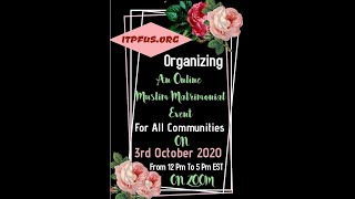 ITPFUS.ORG - Muslim Matrimonial Event