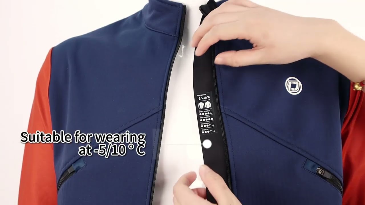 Thermal warm cycling jacket is suitable for winter riding at -5~10℃ 