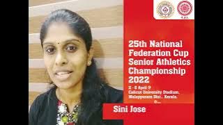 Sini Jose - Gold Medallist on Common Wealth Games