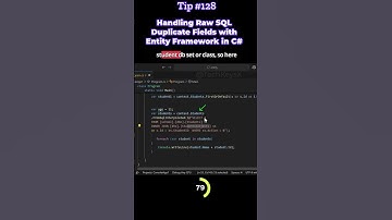 Handling Raw SQL Duplicate Fields with Entity Framework in C# Tip #128