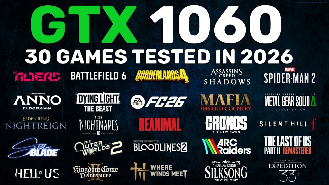 GTX 1060 6GB in 2026 - Test in 30 Games - YouTube