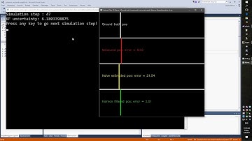 1D Kalman filter demo