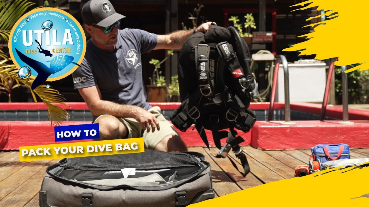 HOW TO PACK YOUR DIVE BAG - UTILA DIVE CENTER - YouTube