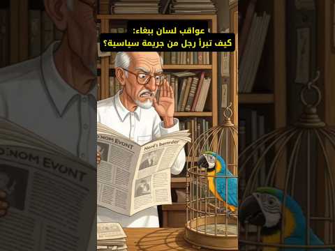 عواقب لسان ببغاء كيف تبرأ رجل من جريمة سياسية