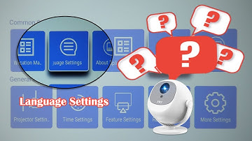 ❓#FAQ |  Gimbal A2 Projector: Language Settings
