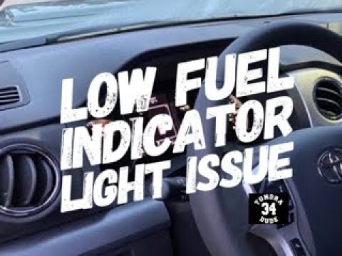Toyota Tundra Low Fuel Indicator Issue - YouTube