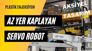 Enjeksiyon Robotu - Wetec W74 Aksi̇yel Robot - Parça Alma Uygulaması (Beyaz Eşya)