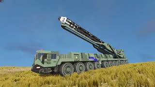 Space  Engineers NK ICBM TEL with Experimental MIRV GPS Guided ICBM