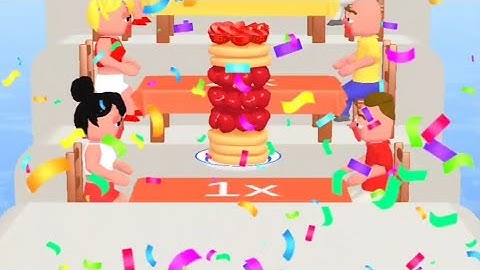 Pancake Run All Levels Level 333 and Level 334 Android Gameplay walkthrough 🥞🥪🍔🥙🍱