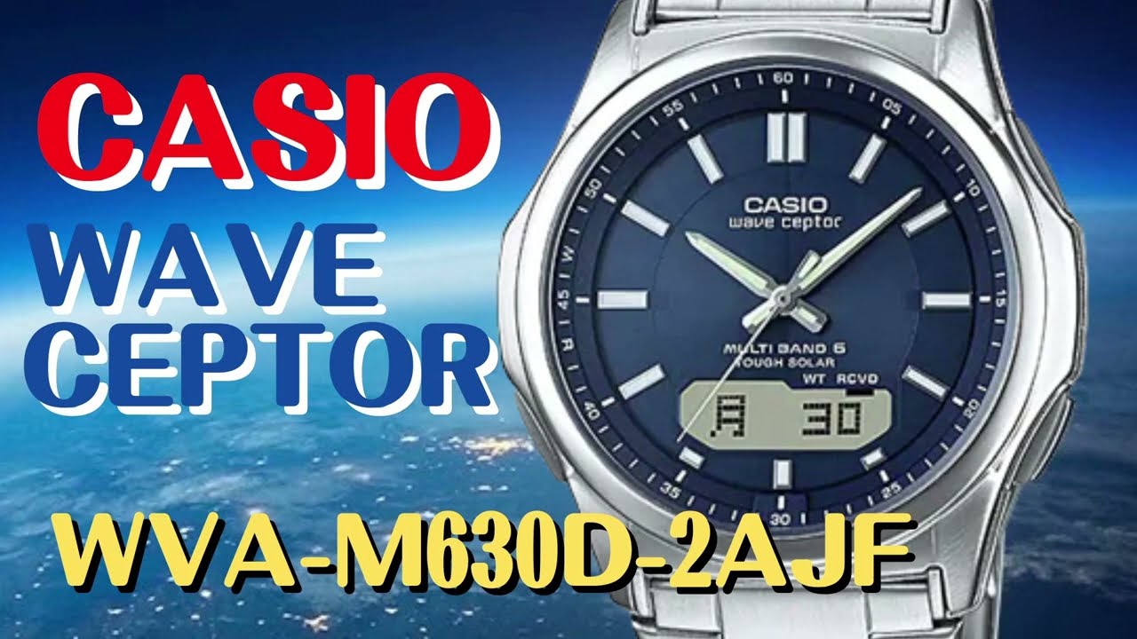 CASIO WAVE CEPTOR ソーラー電波腕時計 WVA-M630D-2AJF　メンズ