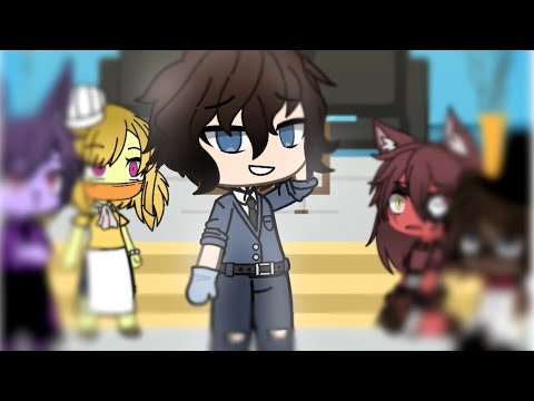 Originals react to Michael Aftons voice lines | Fnaf | gacha | reaction video