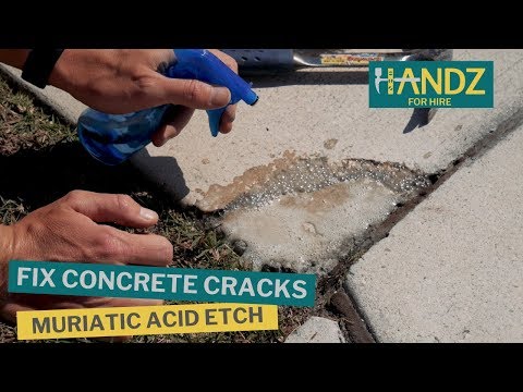 How to Repair Concrete Cracks plus the Science of Muriatic Acid