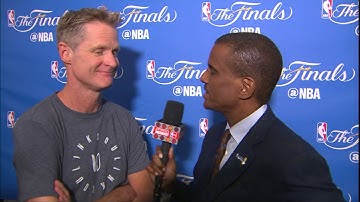 Steve Kerr Post Game Interview - Game 5 NBA Finals Warriors def Cavs 129-120
