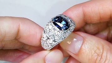 Neon Luc Yen Cobalt Spinel Ring 4.30 carats by Kat Florence