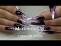 Gel Marmor Naildesign nass in nass   nothing but nails marble design