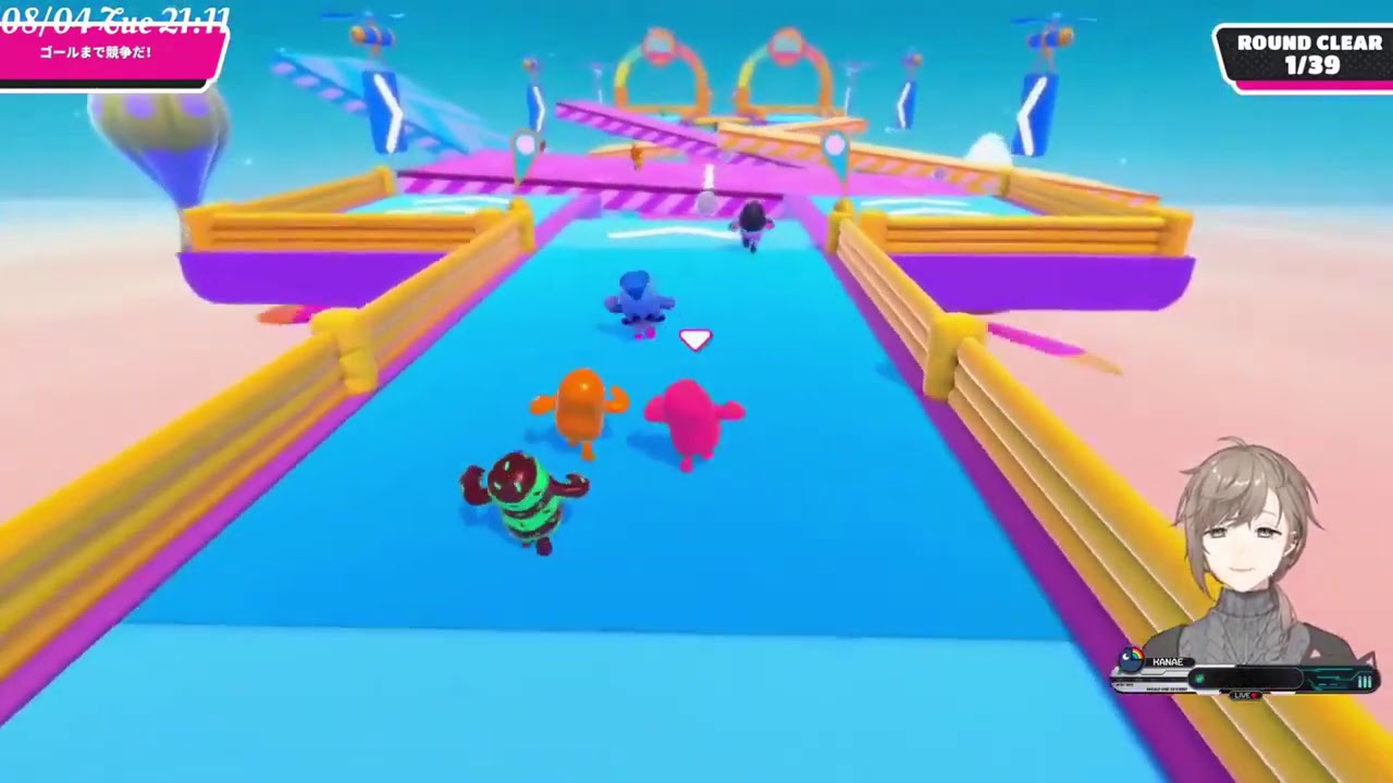 [Пользовательские/Англ. субтитры]Смешные моменты Канаэ из Fall Guys