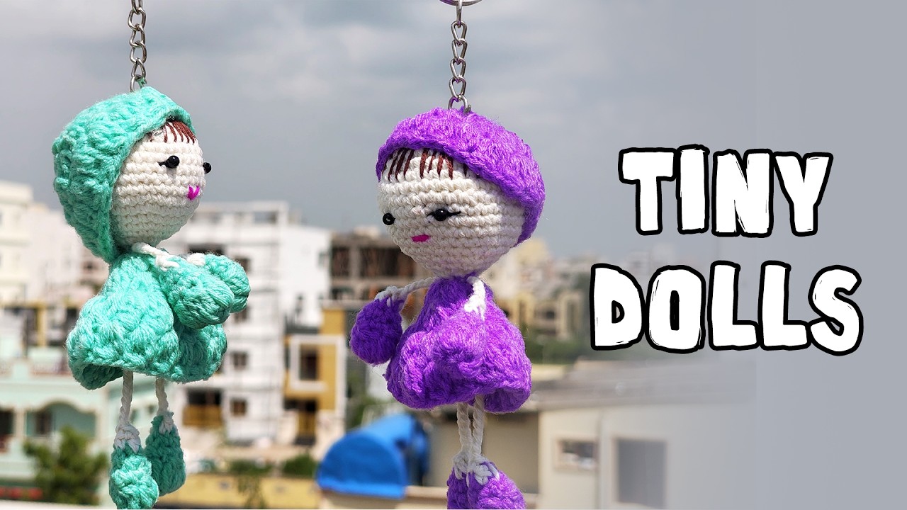 tiny dolls || Mini dolls #dollkeychains #wooldollkeychains #woolkeychains #keychains #modelkeychains