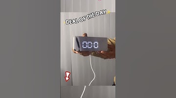 Discover the smart led mirror clock: your new essential! #ledclock