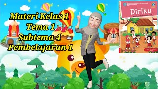 MATERI TEMATIK KELAS 1 SD TEMA 1 SUBTEMA 4 PEMBELAJARAN 1