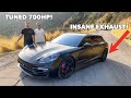 TUNED 700HP 2020 PORSCHE PANAMERA GTS SPORT TURISMO REVIEW * INSANE EXHAUST!*