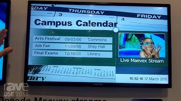 DSE 2015: Matrox Demonstrates Maevex H.264 Encoder and Decoder for Streaming DS Video
