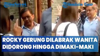 Download lagu THE MOMENT ROCKY GERUNG IS CONFRONTED BY A WOMAN, PUSHED, AND VERBALLY ABUSED