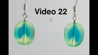 Video 22 Basic Earrings with Wrapped Loop with Gail DeLuca