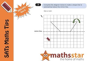 Key Stage 2 SATs Question - Symmetry In A Mirror Line