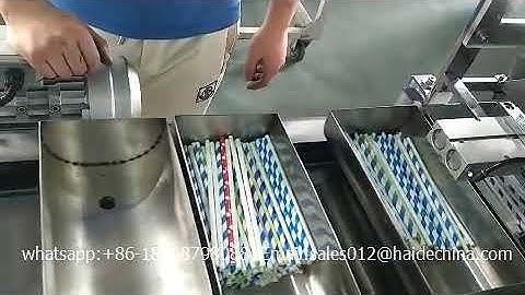 paper / plastic drinking straws automatic counting machine