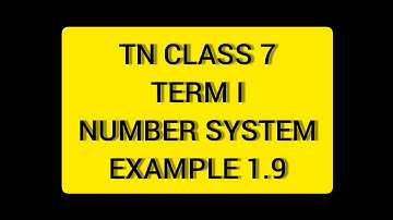 TN Class 7 Maths Term 1 Number System Example 1.9