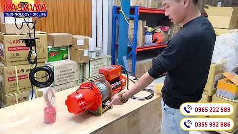 Tời điện chân đế Đài Loan GG-200 siêu êm chuẩn tải