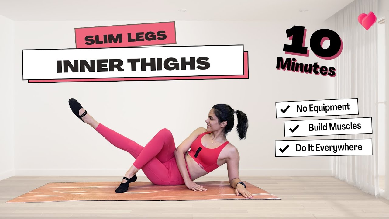 10 Min INNER THIGHS Workout - No Equipment Strength - No Repeat - YouTube