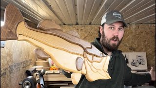 #WOODWORKING for cheap! INTARSIA! Step by step video!