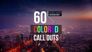60 Colored Call Outs Premiere Pro Templates