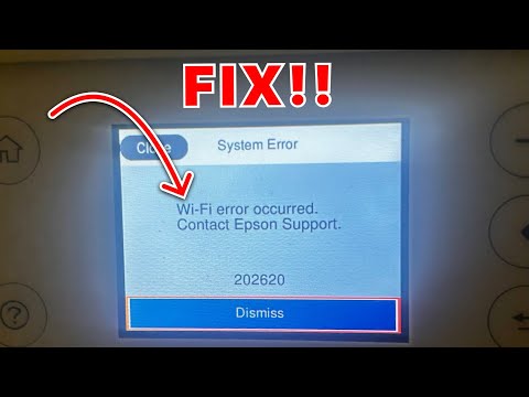 Epson Printer Error (Wi-Fi error occurred. Contact Epson Support) FIX!!