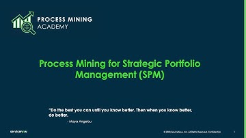 Process Mining Academy - Process Mining for Strategic Portfolio Management (SPM)
