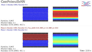 DualSPHysics example: CasePoiseuilleNN