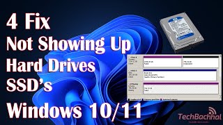 SSD Hard Drive Not Showing Up or Activate New Hard Drives - 4 Fix Windows 11