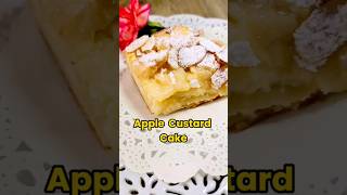 Apple Custard Cake 🍎 #nastassjacancook #shorts #videorecipes #cake #appledessert #baking