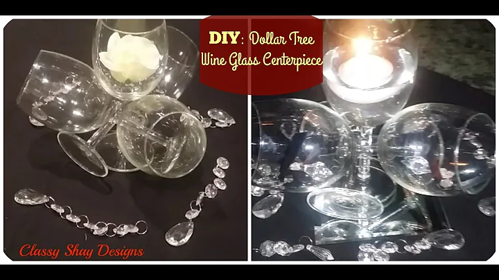 DIY: Dollar Tree Wine Glass Centerpiece