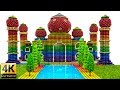 DIY - How To Make Rainbow Taj Mahal With Magnetic Balls And Slime - ASMR 4K - Magnet Balls