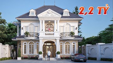 Tạo Dấu Ấn Độc Đáo Với Mẫu Biệt Thự Tân Cổ Điển 2 Tầng Mái Nhật Đẹp 2,2 Tỷ Tại Thuận Thành, Bắc Ninh