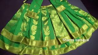 Varalakshmi pooja decoration | Cutting & Stitching of a dress using  saree for Lakshmi devi