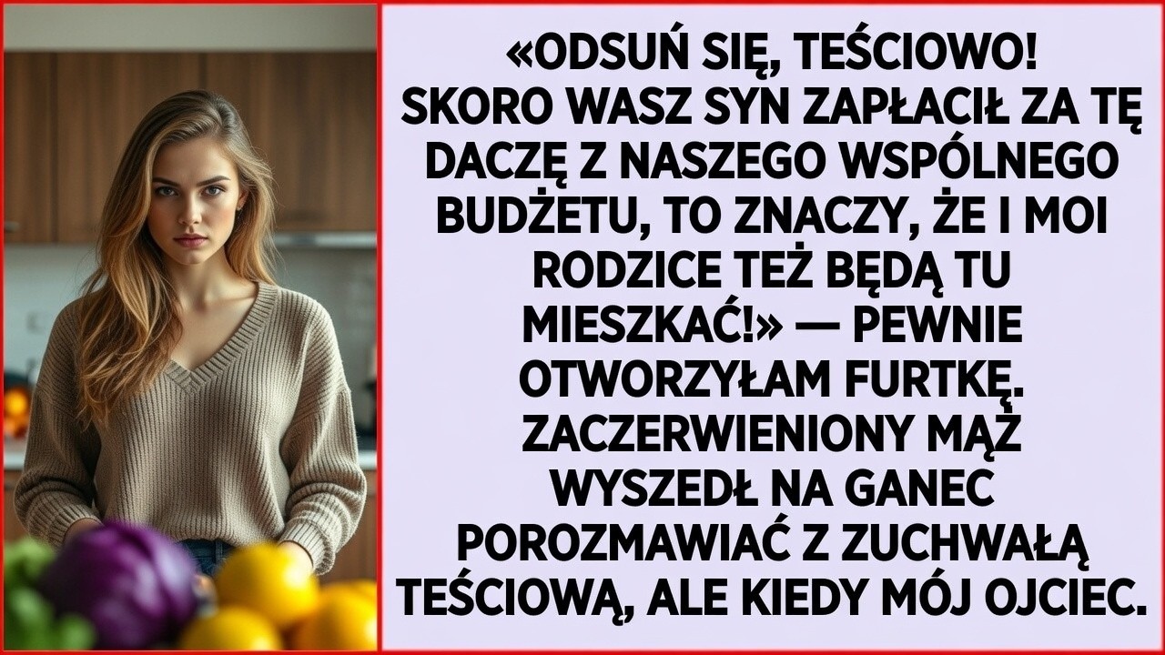 W piątkowy wieczór mąż wpadł do kuchni z plastikową teczką i oświadczył: „Kupiłem działkę z domem. Teraz jesteśmy właścicielami ziemskimi”. Przez cztery lata odkładałam połowę pensji na nasze...