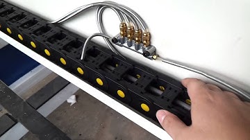 lubrication system connection of CNC router